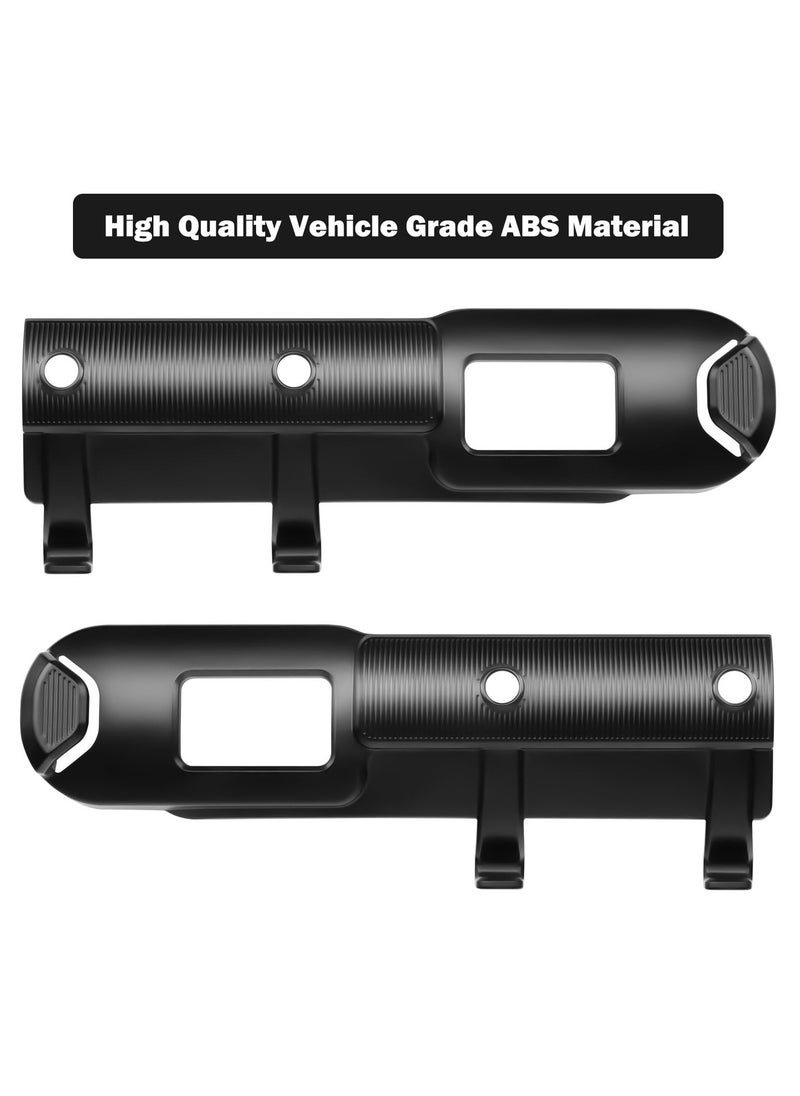 KASTWAVE - Tesla Model Y Backseat Seatbelt Guide Holder with Headrest Hooks Compatible with Tesla Model Y 2024 2023 2022 2021 (Black) - 2 Pack - Image 1