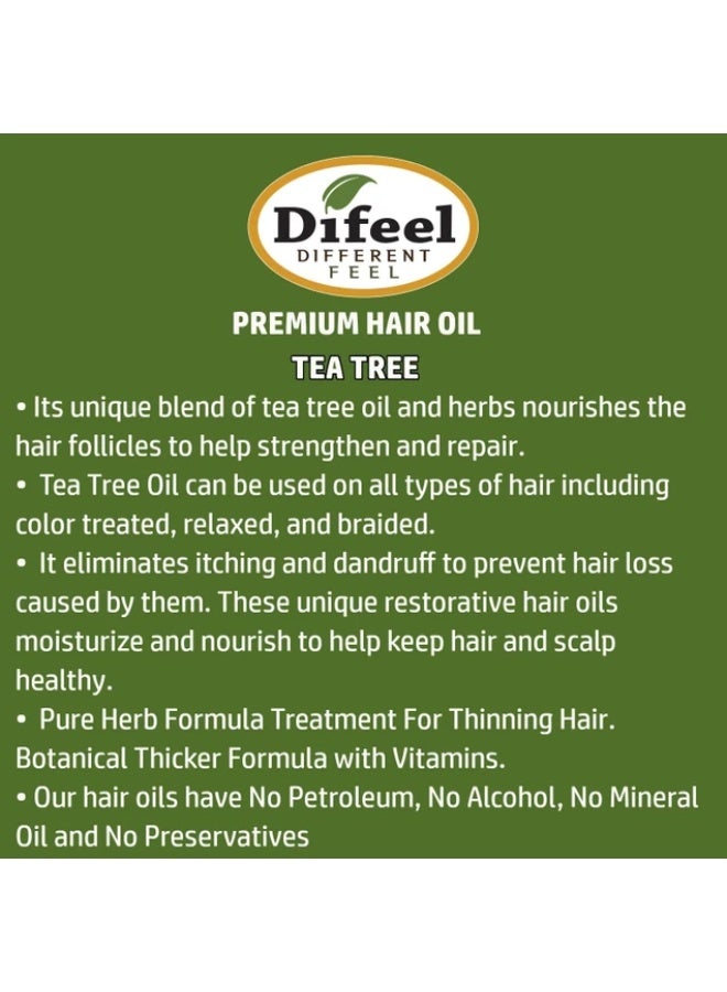 Difeel Premium 99% Natural Tea Tree Hair Oil 75ml | Scalp Care, Nourishing & Strengthening Formula - Image 5