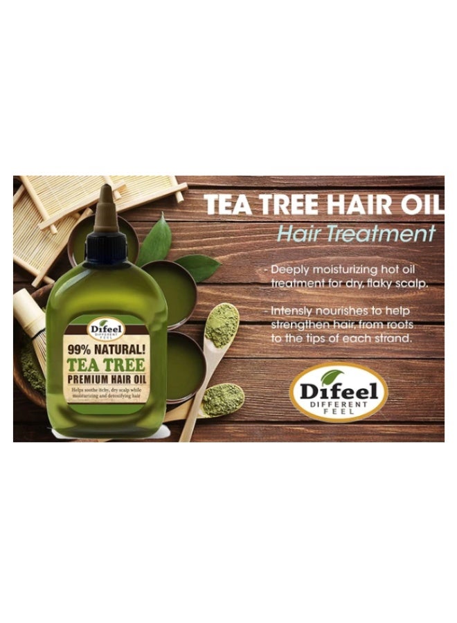 Difeel Premium 99% Natural Tea Tree Hair Oil 75ml | Scalp Care, Nourishing & Strengthening Formula - Image 4