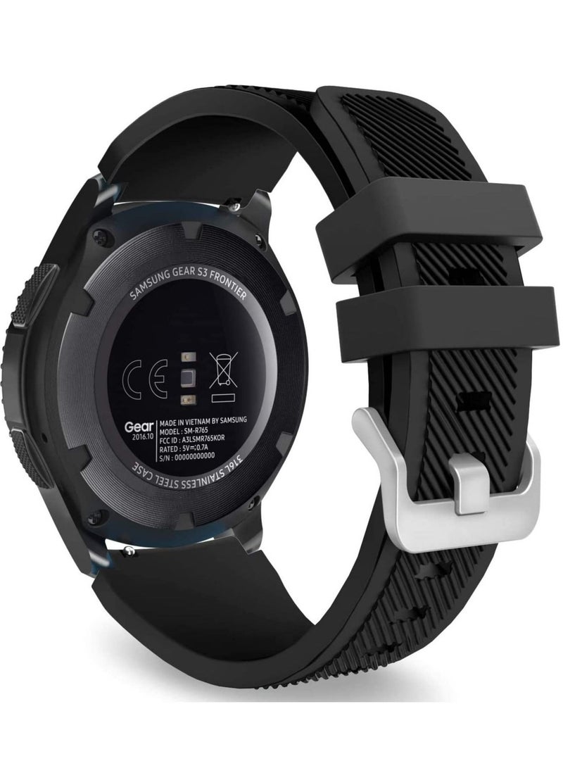 TIGER Sport Silicone Strap for Watch 3 (45mm) – Soft & Durable Replacement Band with Breathable, Sweat-Resistant Design – Quick Release, Adjustable Fit for Active Lifestyle – Men & Women Compatible - Image 1