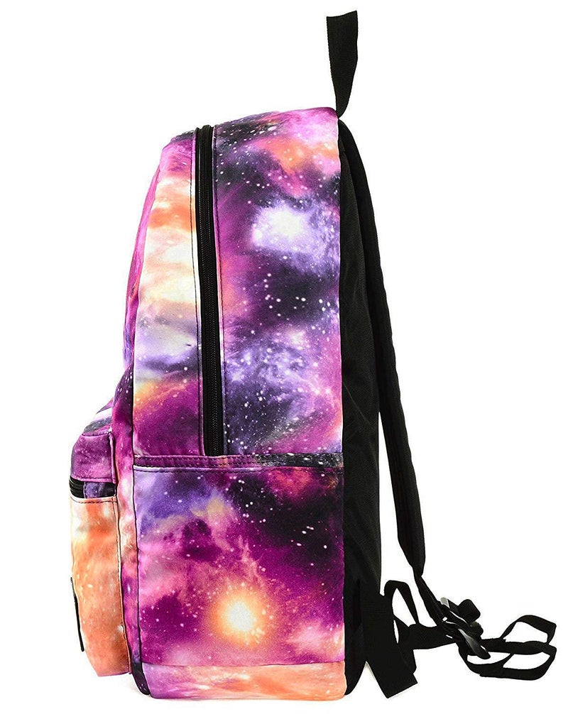 HotStyle TRENDYMAX Galaxy Backpack for School Girls & Boys, Durable and Cute Bookbag with 7 Roomy Pockets, Purple - Image 5