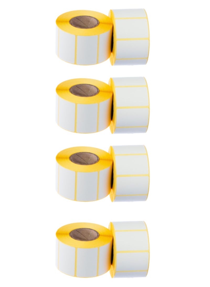 Terabyte 8 Rolls - 50mm x 25mm Barcode Label Sticker Direct Thermal 1000 Labels Per Roll - Image 1