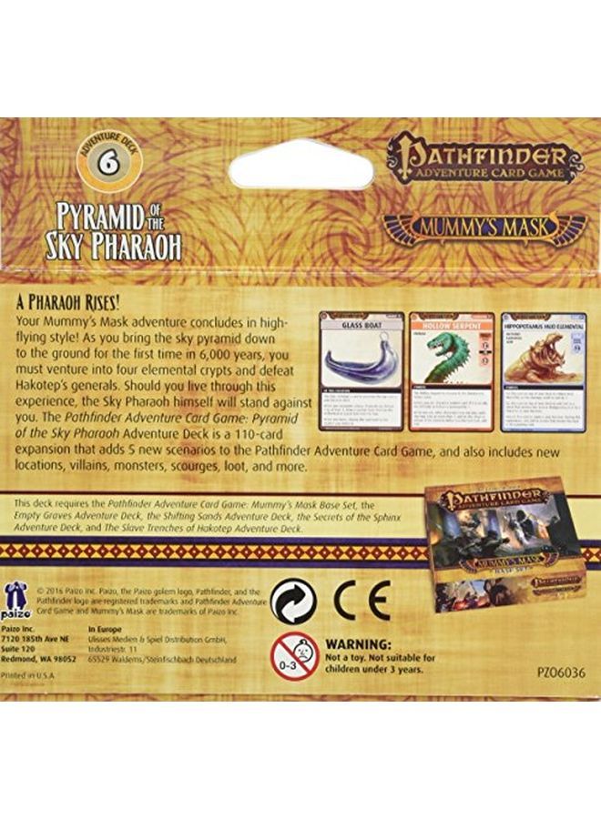 Paizo Mummy'S Mask Pyramid Of The Sky Pharaoh Adventure Deck - Image 2