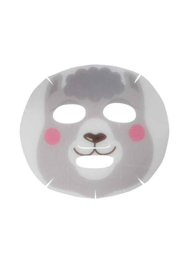 The Creme Shop The Creme Shop Animal Sheet Mask Korean Hydrating Collagen Vitamin C Antiaging Pack Of 3 (Llama)  - Image 2