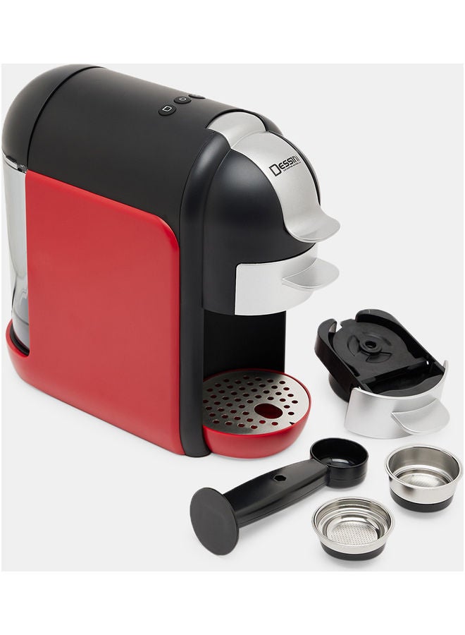 ديسيني ماكينة صنع القهوة بقوة ضغط 20 بار 0.6 L 1500 W capsule machin300 أحمر/أسود/فضي - Image 4