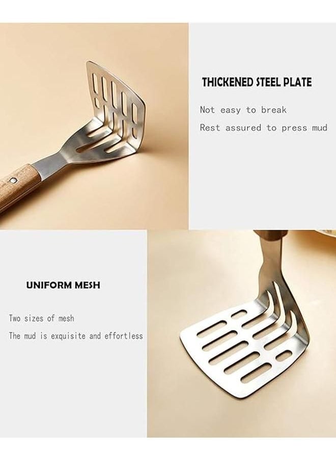 Generic - Heavy Duty Stainless Steel Potato Masher, Garlic Press, Cooking and Kitchen Gadgets - Image 1
