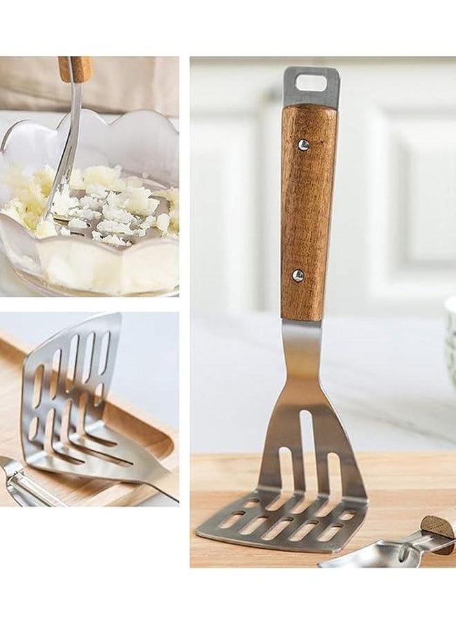 Generic - Heavy Duty Stainless Steel Potato Masher, Garlic Press, Cooking and Kitchen Gadgets - Image 1