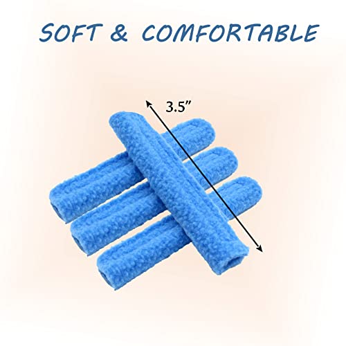 NATAKU 12 Pack Nasal Cannula Ear Cushions Oxygen Cannula Face Soft Cover for Oxygen Users to Help Relieve Ear Pain and Prevent Cheek Indentation Discomfort(Blue) - Image 4