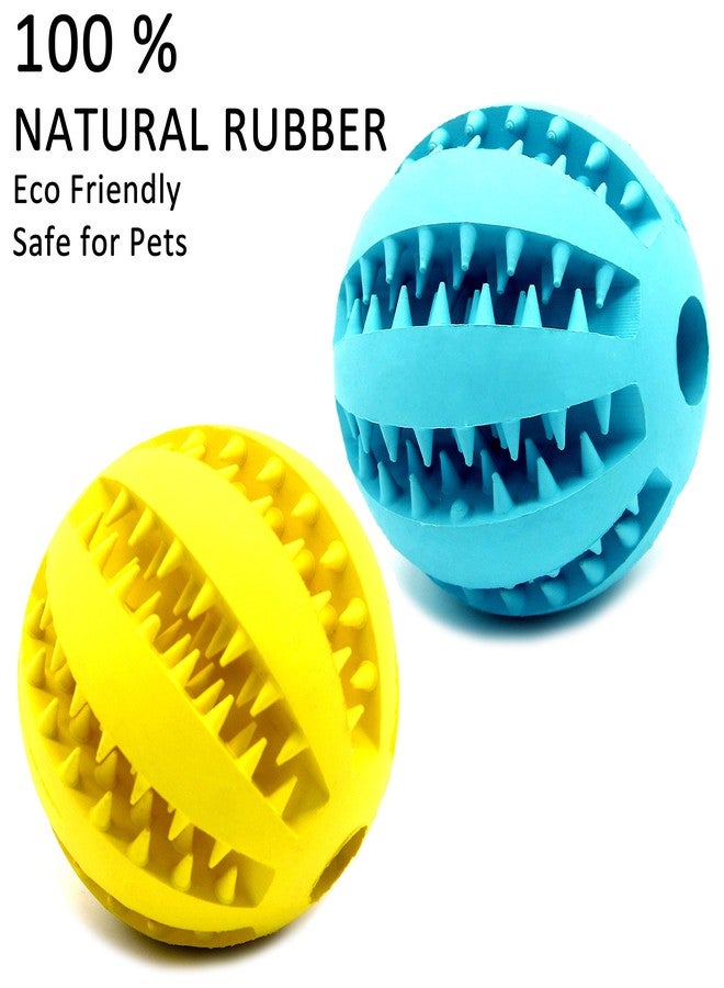 Youngever 2 Pack Dog Ball Toys for Pet Tooth Cleaning, Chewing, Fetching, Treat Ball Food Dispensing Toys (Small 2 Inch) - Image 5
