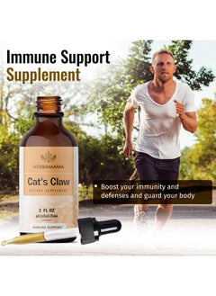 HERBAMAMA Cats Claw Tincture Organic Cat’S Claw Herb Drops Uncaria Tomentosa Bark Liquid Extract Alcoholfree Vegan Supplement 2 Fl Oz  - Image 4