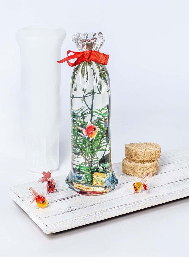 FUNSHOWCASE Aquarium Bag Resin Mold Silicone Miniature Diorama Terrarium Fish Tank Herbarium 10oz 6.4inches Tall - Image 3