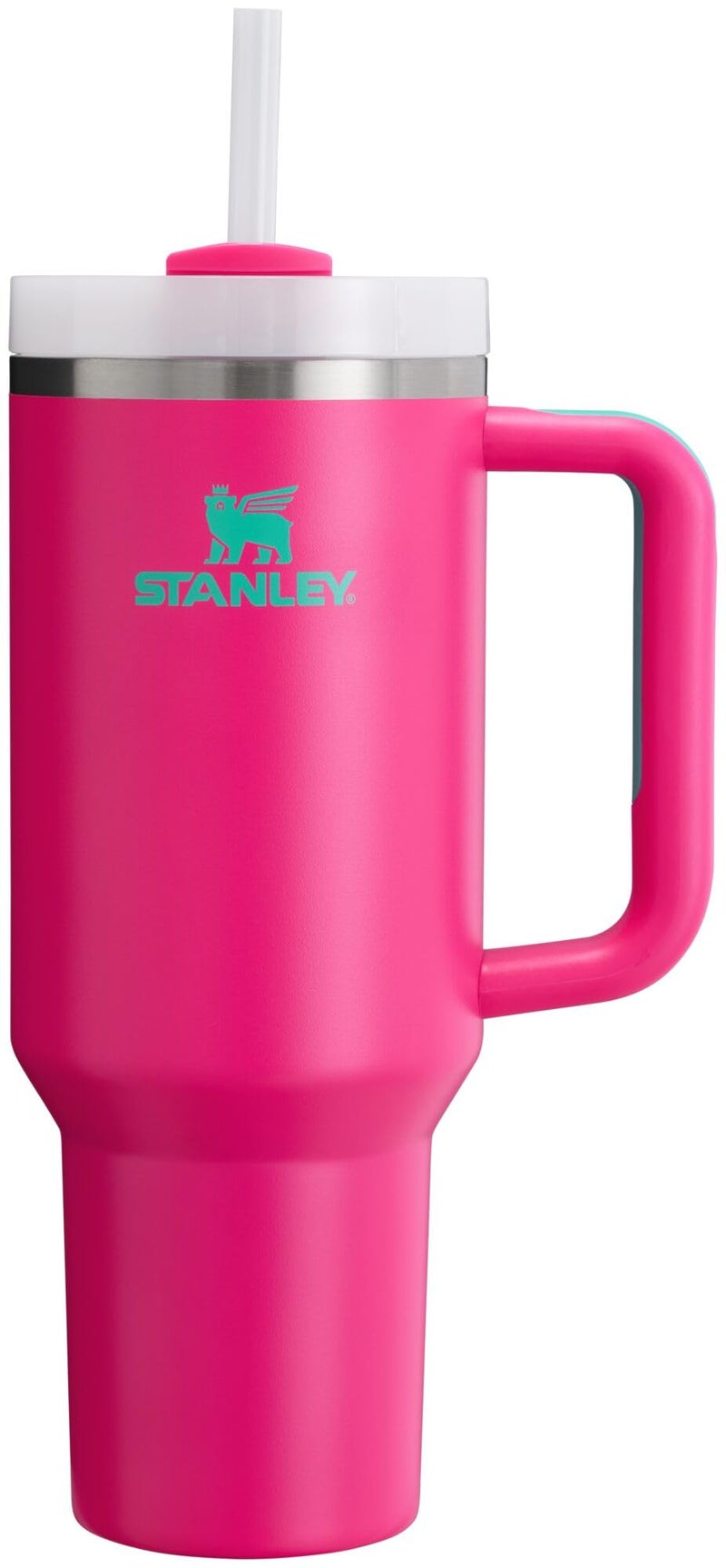 Stanley Stanley Quencher H2.0 FlowState Stainless Steel Vacuum Insulated Tumbler with Lid and Straw for Water  Iced Tea or Coffee  Smoothie and More  Passion Pink  40 oz - Image 1