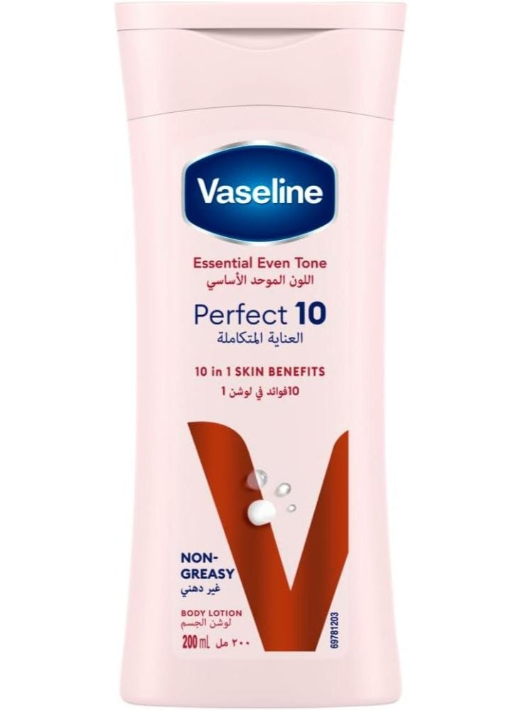 Vaseline Essential Even Tone Perfect 10 Body Lotion 200ml - Image 3