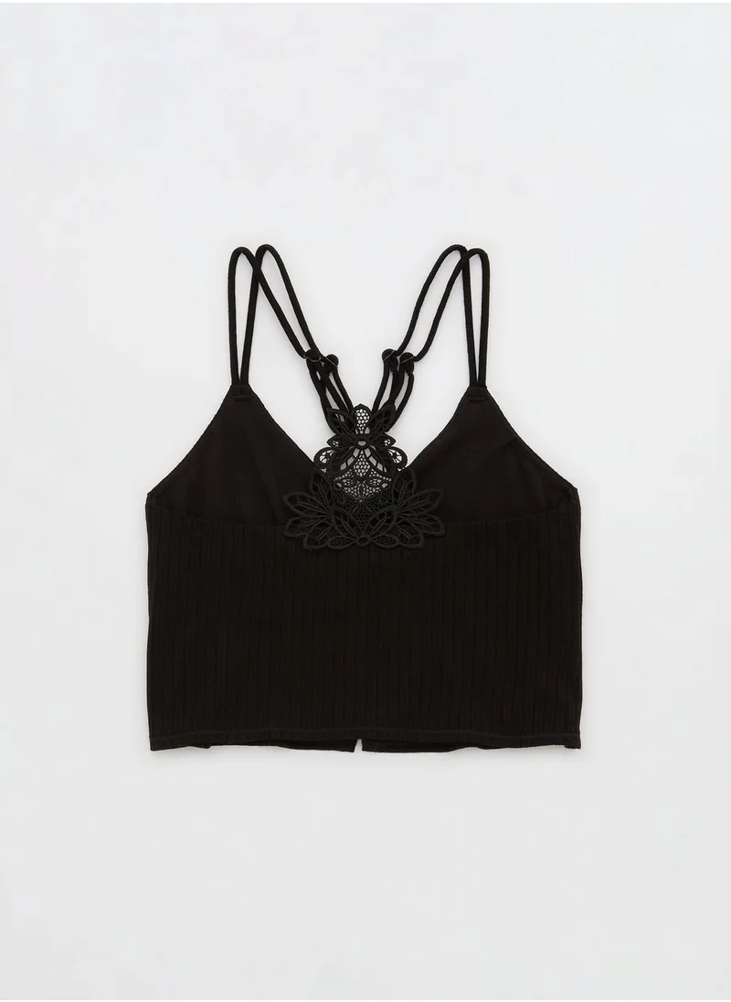 Aerie Strappy Ribbed Top