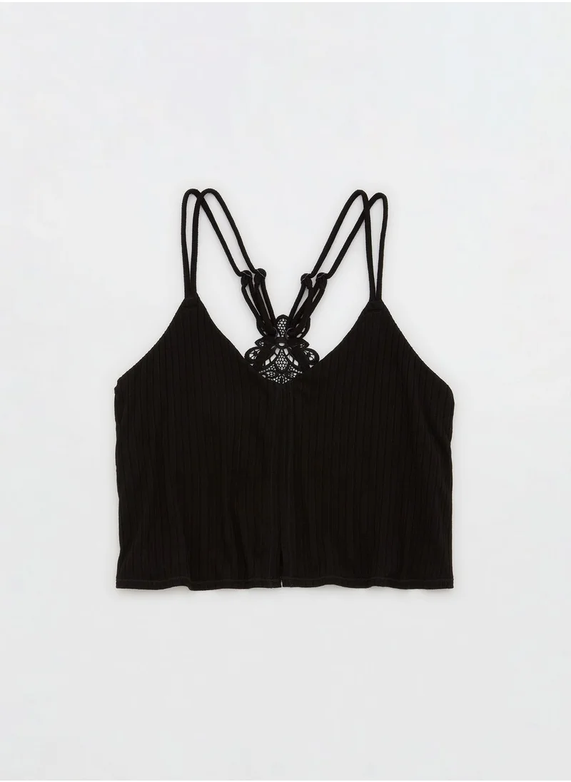 Aerie Strappy Ribbed Top
