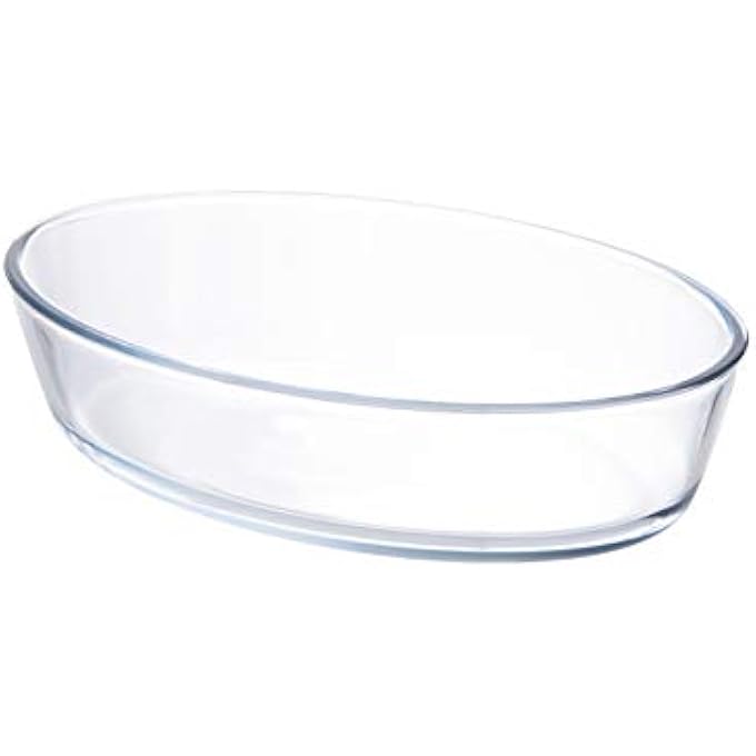 rayihni Oval Glass Baking Dish  16 Liter Clear Borosilicate Glass Tl2213512 - Image 2