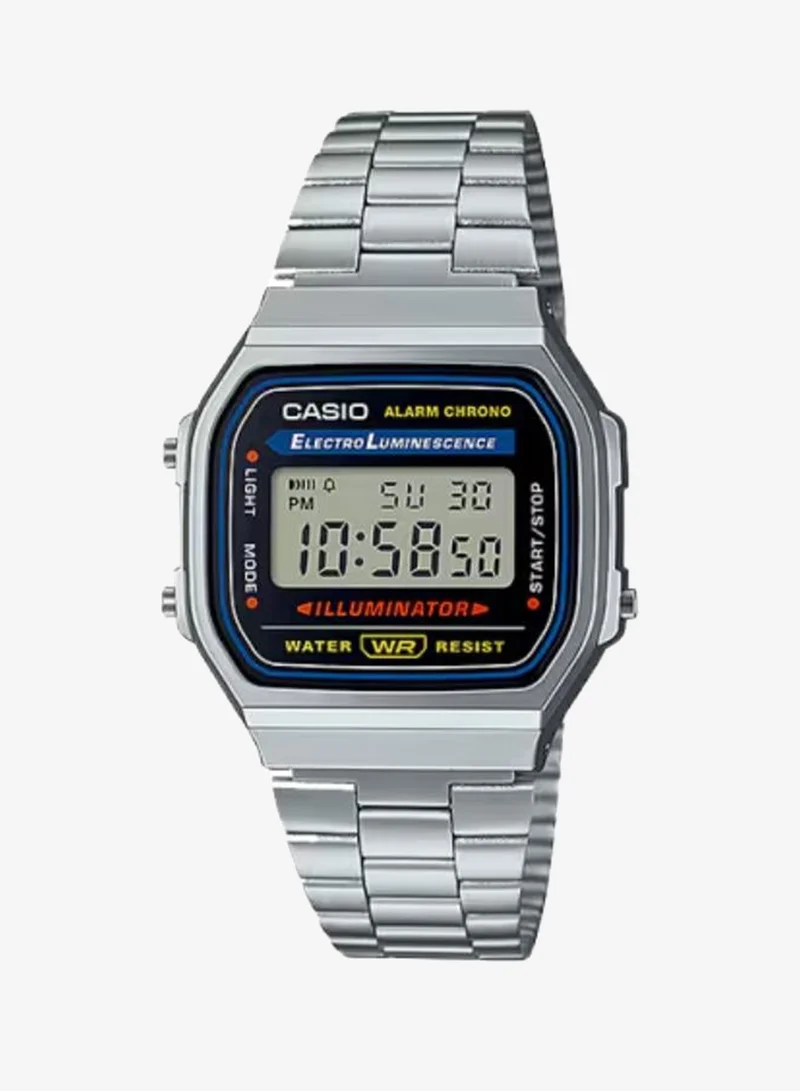 Casio Unisex Stainless Steel Digital Watch A168WA-1WDF - 36.3 mm