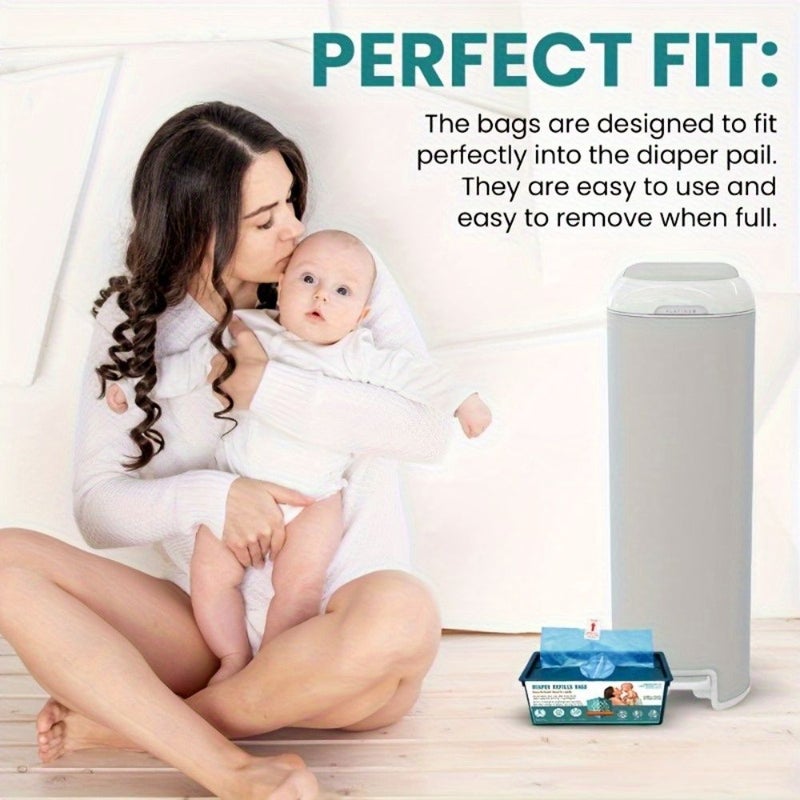 30 Count Refills For Diaper Pail Compatible With Easy Roll Signature And Platinum Diaper Pail Holds Up To 1400 Diapers Thickened Strong Deodorizing Air Isolation - Image 3