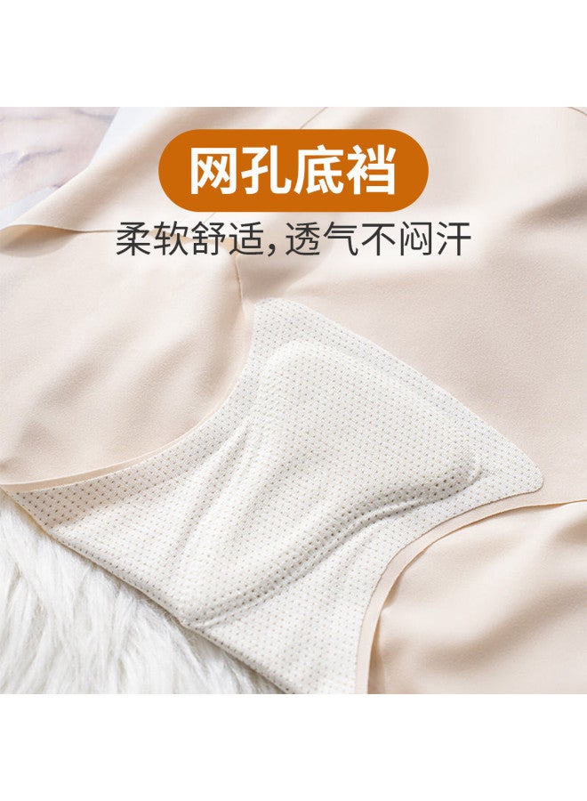 Fenton Ice Silk Underwear For Women, Seamless Antibacterial Mid-rise Breathable Panties, Shaping Hip-lifting Triangle Shorts, Summer Thin Design - Image 3