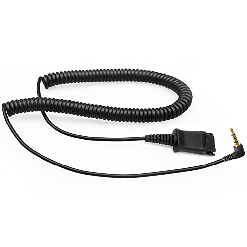 VT 3.5mm-Cable for Plantronic-QD headsets Smartphones-Mobile - Laptop PC Connected with Single 3.5mm Jack Port (PLT-QD) - Image 1