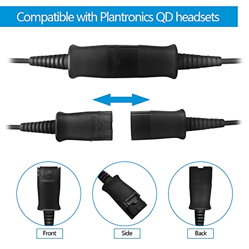 VT 3.5mm-Cable for Plantronic-QD headsets Smartphones-Mobile - Laptop PC Connected with Single 3.5mm Jack Port (PLT-QD) - Image 4