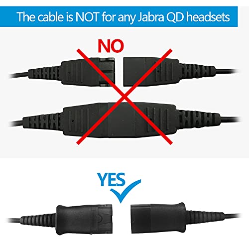 VT 3.5mm-Cable for Plantronic-QD headsets Smartphones-Mobile - Laptop PC Connected with Single 3.5mm Jack Port (PLT-QD) - Image 3