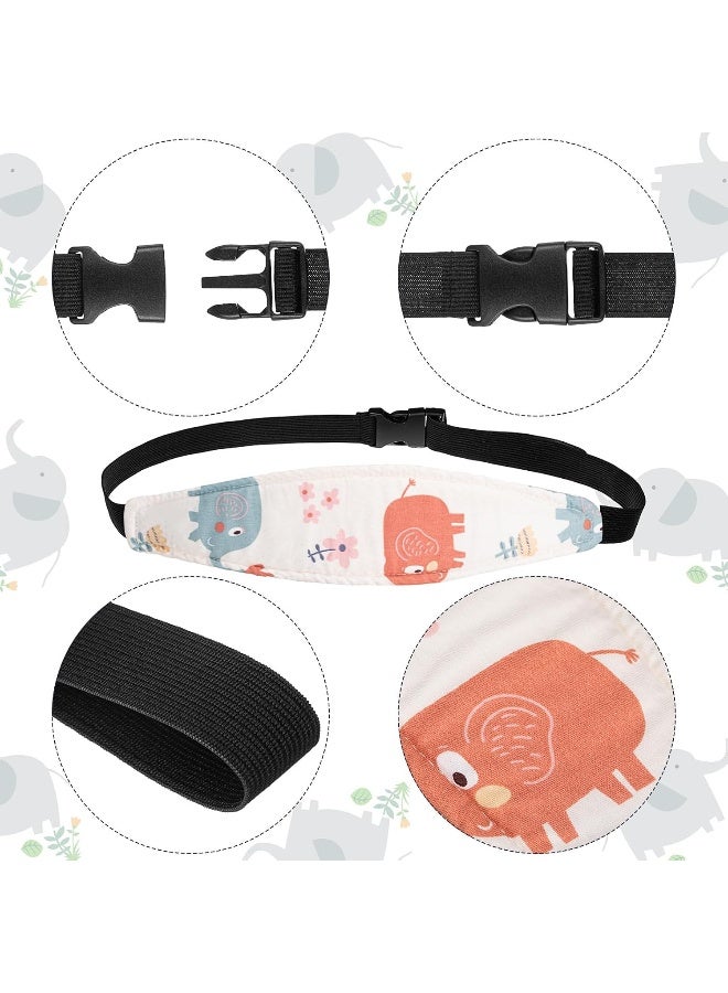 Hestya 2 Pieces Baby Carseat Head Support Band Strap Headrest - Image 3