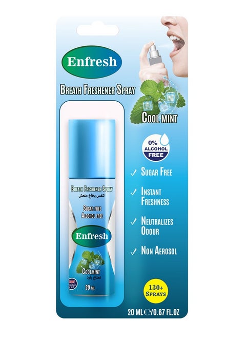 Enfresh Breath Fresher Spray 20ml - Cool mint