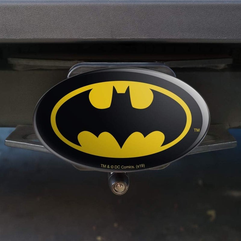 GRAPHICS & MORE Batman Classic Bat Shield Logo Oval Tow Trailer Hitch Cover Plug Insert - Image 2
