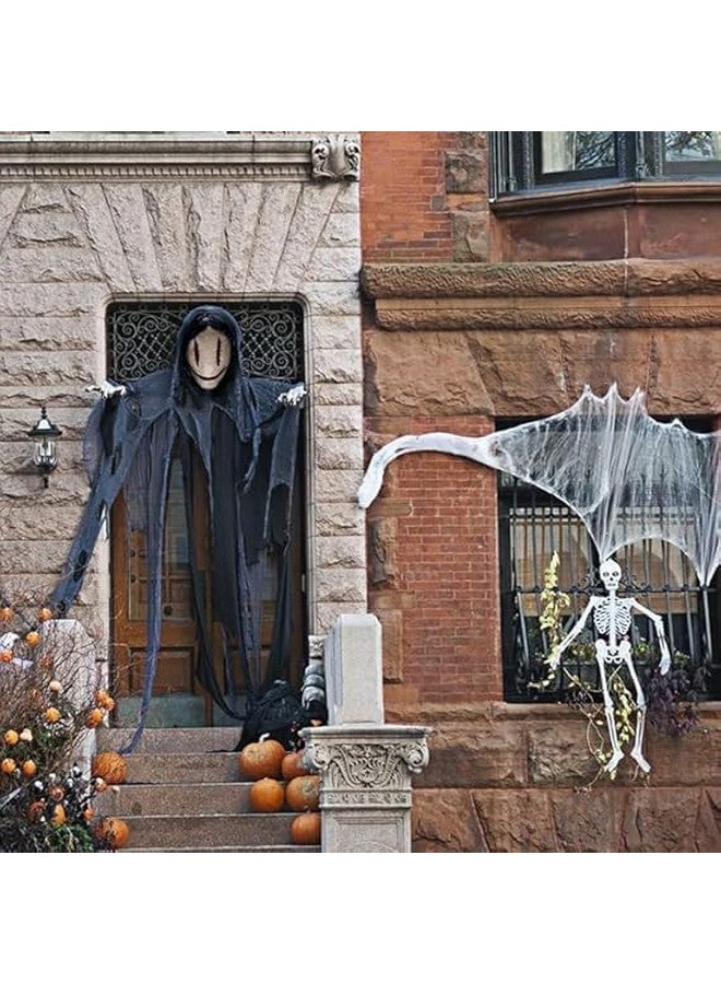 SelfTek Scary Halloween Mask With Wigs, Horror Devil Demon Mask Stitching Woman Ghost Natural Latex Mask Creepy Scary Evil Mask For Masquerade Party Cosplay Props, Themed Party - Image 2