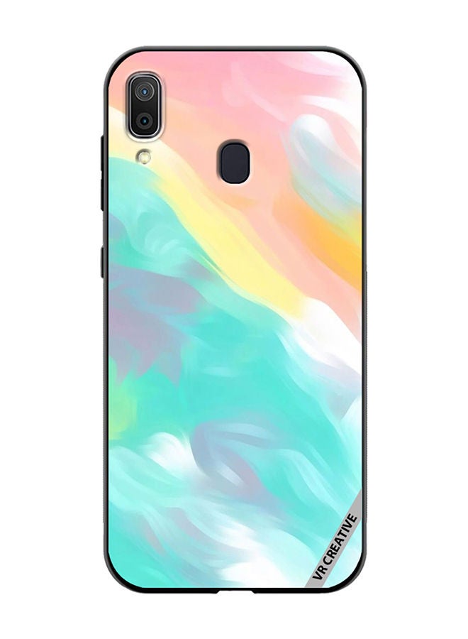 VR CREATIVE Protective Case Cover For Samsung Galaxy A30 Layers Design Multicolour - Image 1