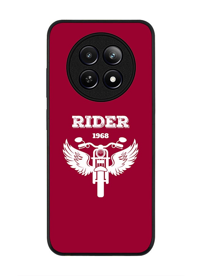 Stylizedd Rugged Black edge case for Realme 12 / Realme 12x, Slim fit Soft Case Flexible Rubber Edges Anti Drop TPU Gel Thin Cover -  Rider 1968 - Image 1