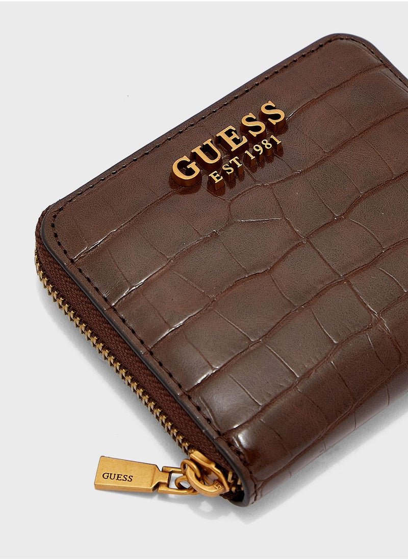 GUESS - Laurel Small Zip Around Wallet - Image 1