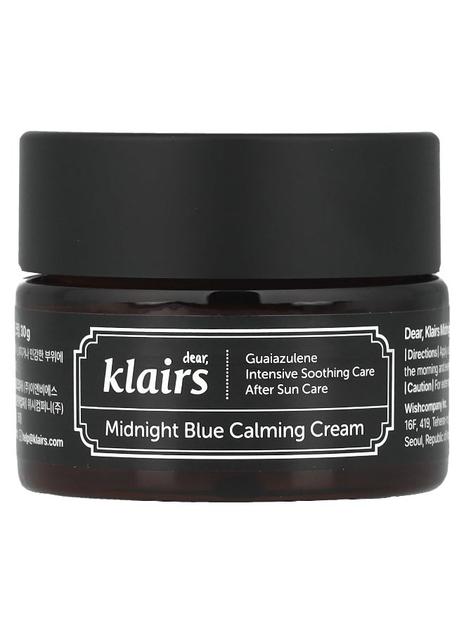 Dear,Klairs Dear, Klairs, Midnight Blue Calming Cream, 1.05 oz (30 ml)  - Image 1