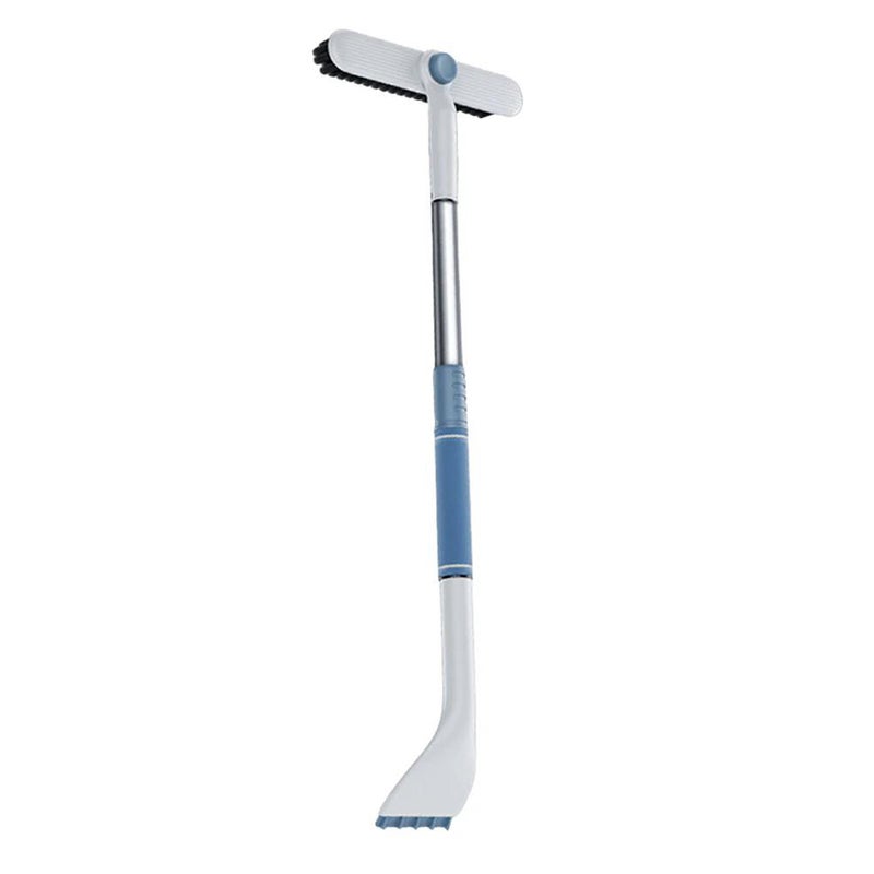 Snow Brush and Ice Scraper for Car Windshield Extendable Detachable Ice Scraper and Brush with Ergonomic Foam Grip for Cars, Trucks, SUVs, White and Blue - Image 1