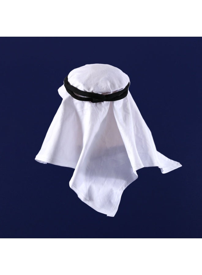 Pet headscarf，Cat and dog sun protection and windproof sand headgear，Handmade World Cup mascot headgear，Saudi style - Image 5