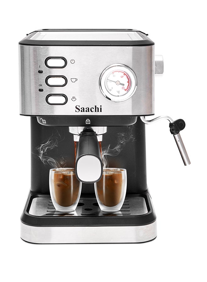 Saachi 20-Bar Coffee Maker 1.5 L 1050 W NL-COF-7073 Silver - Image 2