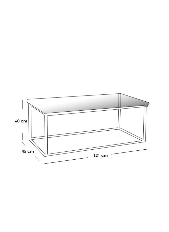 Al Home Classic Center Table - 47×110×55 cm in Brown & White , by Alhome  - Image 2