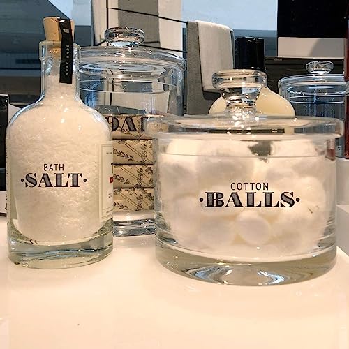Talented Kitchen Farmhouse Bathroom Organization & Storage Label Stickers - 72 Preprinted Water-Resistant PVC Labels - Tidy Bath Jars & Drawers for Kitchen & Laundry Room Organization - Image 5