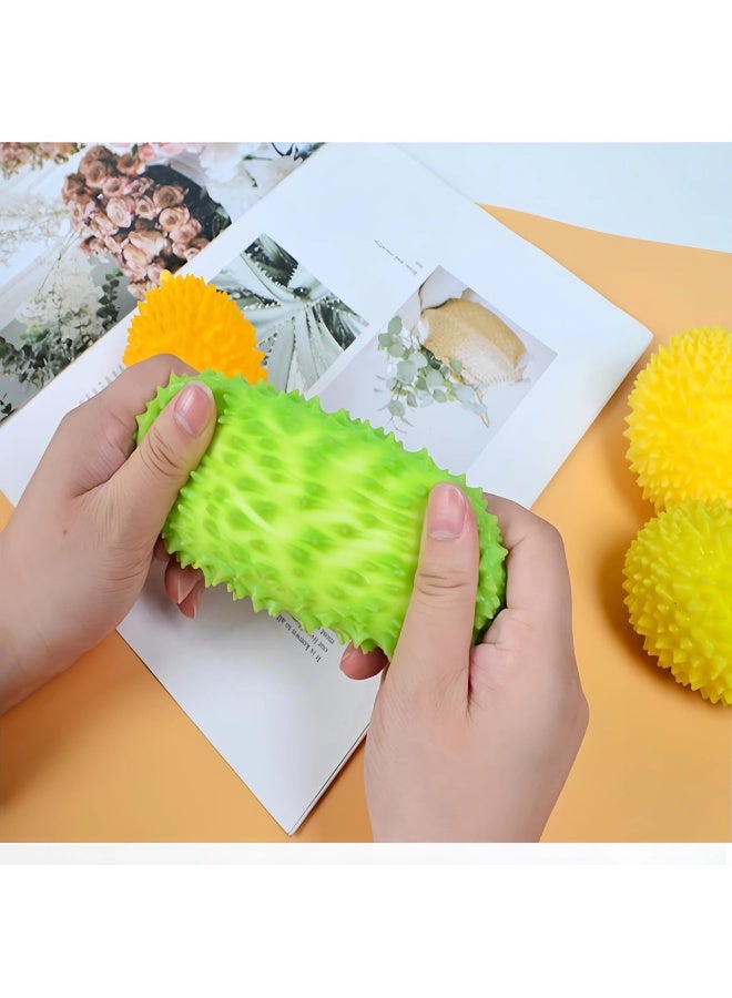 Durian Squishy Stress Relief Fidget Toy, Soft Squeeze Sensory Toy for Kids & Adults, Green - Image 2