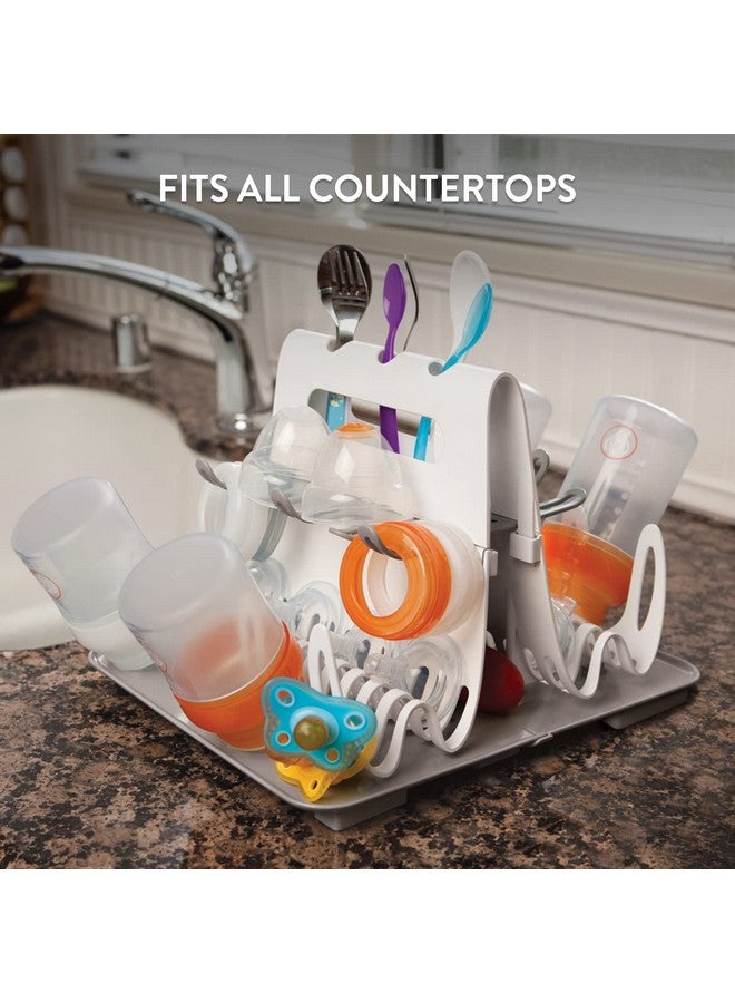 Prince Lionheart Baby Bottle Drying Rack, Deluxe Drying Station Essential Home Item, Holds Up To 8 Large Bottles, Accommodates Many Feeding Accessories and Teething Toys - Image 4