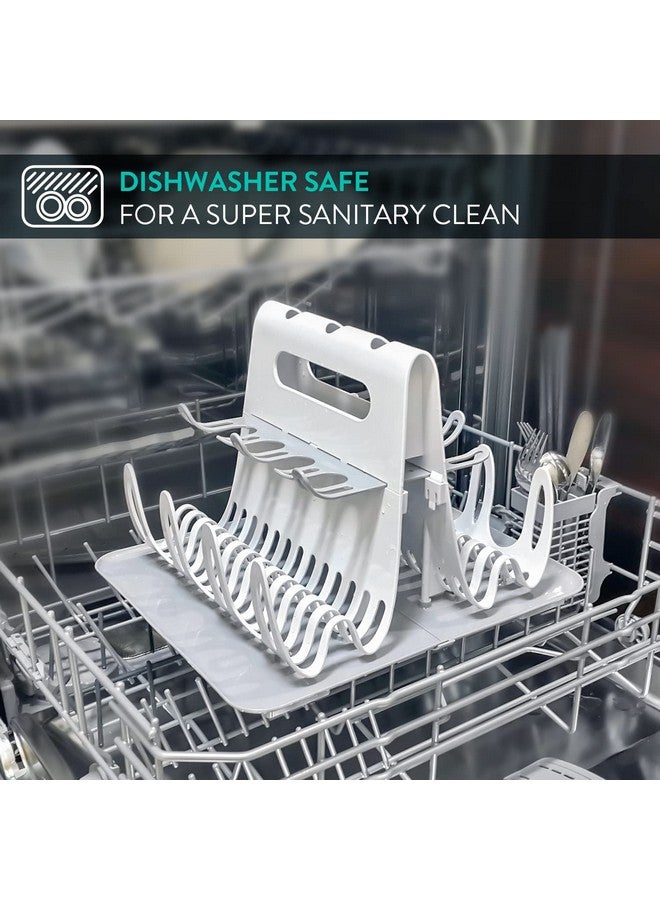 Prince Lionheart Baby Bottle Drying Rack, Deluxe Drying Station Essential Home Item, Holds Up To 8 Large Bottles, Accommodates Many Feeding Accessories and Teething Toys - Image 3