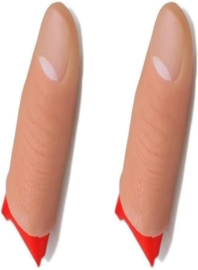 WaigN 2Pcs Thumb Tip Magic Tricks Fake Thumb Tip Silk Vanish Magic Disappearing Silk Fake Thumb Tip Magic Trick Gimmick Magician Accessory and Practical Jokes Magic Tricks Making Objects Appear Disappear - Image 1