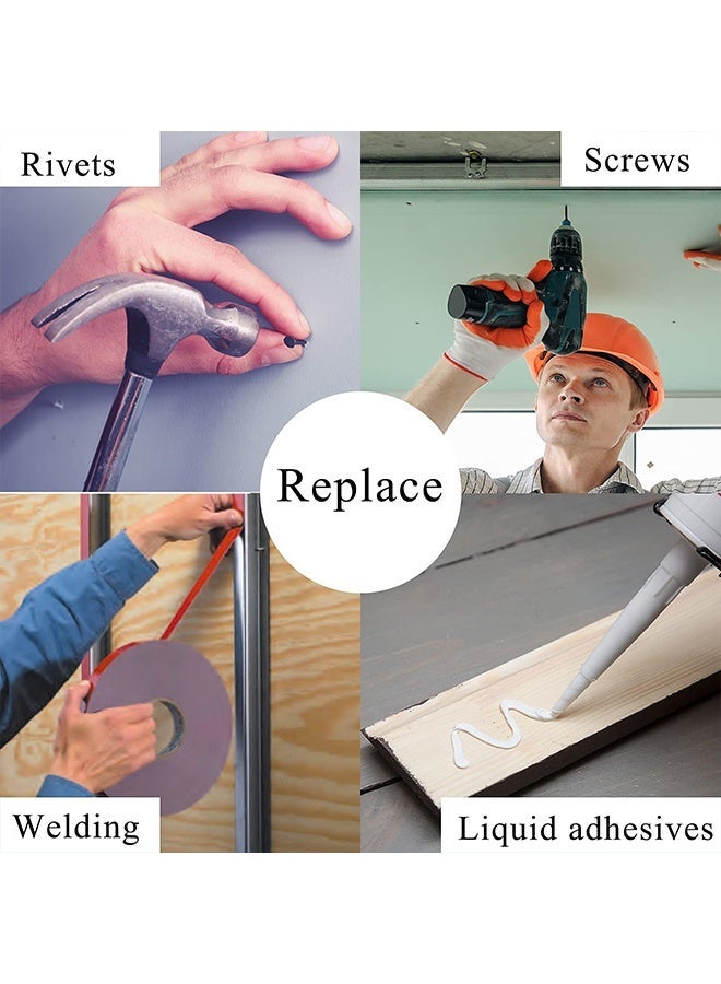 3M 2 PCS Double Sided Tape 1cm*3meter, Mounting Tape Heavy Duty, Removeable PE Foam Tape Strips, Strong Adhesive Tape Waterproof Free Damage for Paint Wall Picture Hanging Poster - Image 3