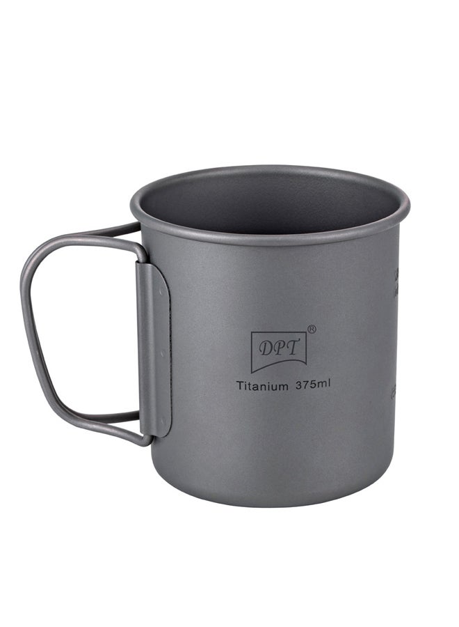 دي بي تي، كوب تيتانيوم للرحلات والهايكنج، رصاصي، سعة 375 مل - Image 1