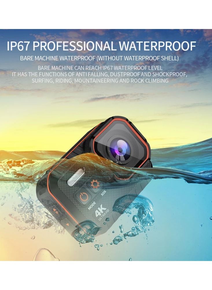 Action Camera Ultra HD 4K Sport Camera Remote Control 2 inch 1080P Screen Waterproof, 32GB TF Card included - Image 5
