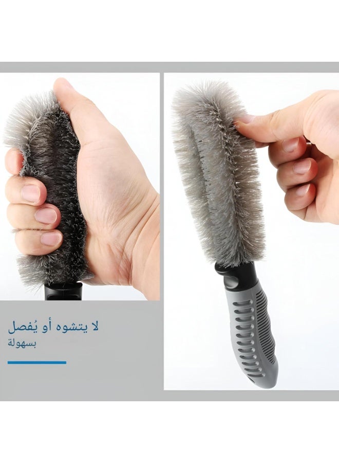 Wheel Cleaning Brush – Heavy-Duty Rim and Tyre Wash Tool for Cars & Motorcycles | Easy-to-Use Detailing Brush for Sparkling Rims, Smooth Tyres & Deep Wheel Cleaning - Image 3