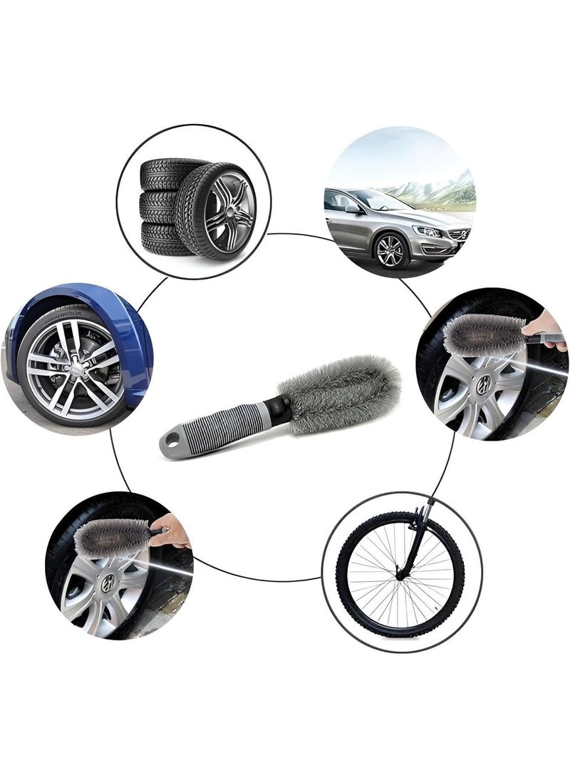 Wheel Cleaning Brush – Heavy-Duty Rim and Tyre Wash Tool for Cars & Motorcycles | Easy-to-Use Detailing Brush for Sparkling Rims, Smooth Tyres & Deep Wheel Cleaning - Image 4
