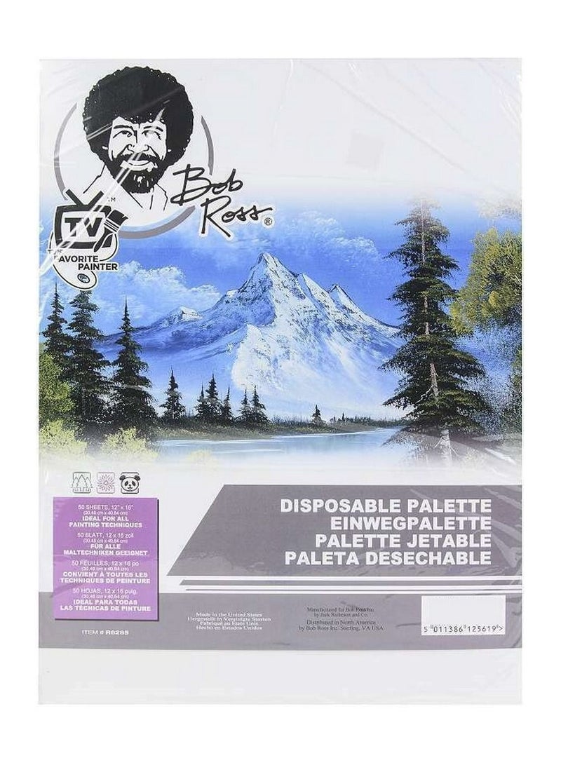 بوب_روز باليت للاستعمال مرة واحدة مقاس 12 × 16 بوصة