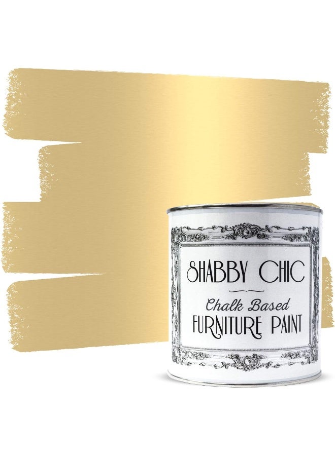 Shabby Chic Chalk Based Furniture Paint 250ml (Antique Gold)  - Image 1